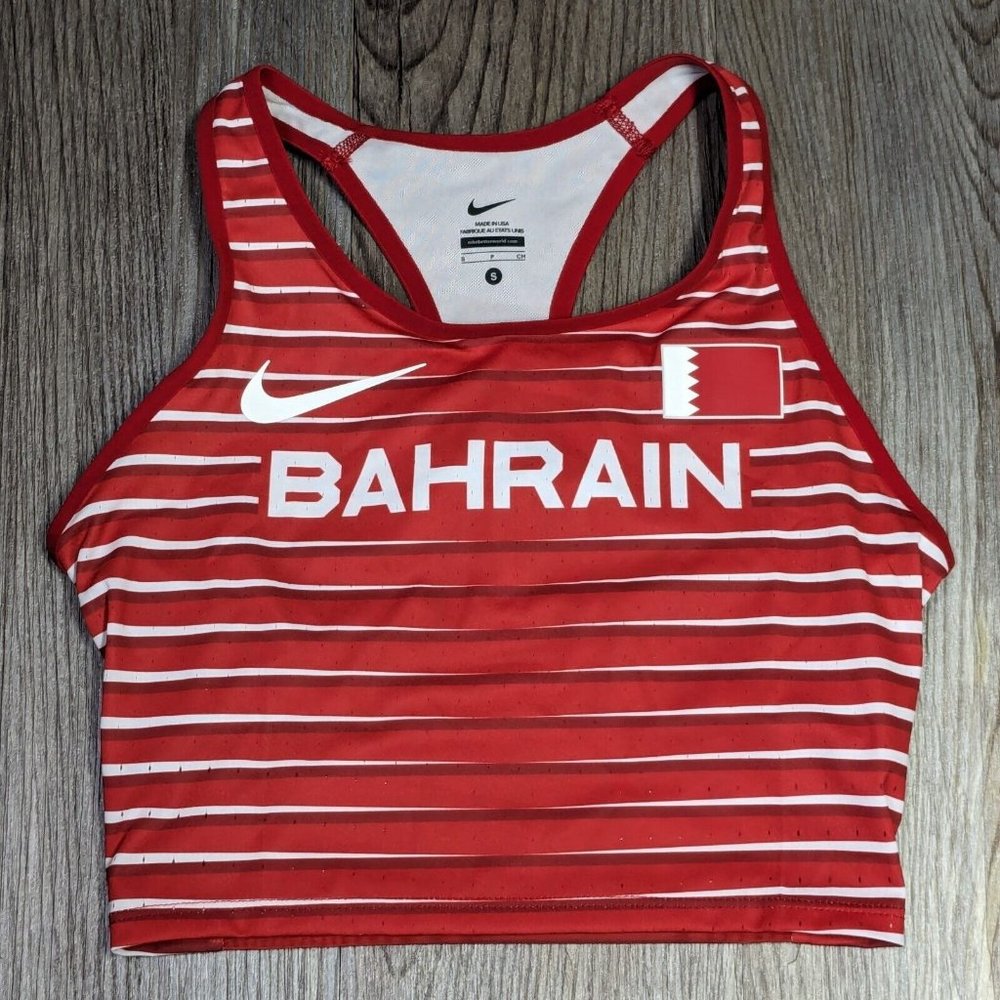 Nike Pro Elite Bahrain Women's Small Racing Sports Bra Running Top CI6364-XXX